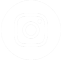 Instagram logo in black and white circle.