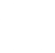 Black Facebook logo on white circle background.